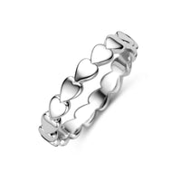 vDam Ring Hartjes Zilver Gerhodineerd 1341759