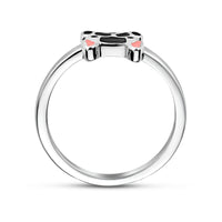 vDam Ring Hond Zilver Gerhodineerd Maat 1335541 Maat 13