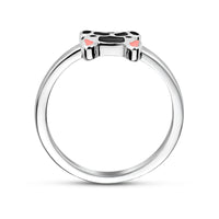 vDam Ring Hond Zilver Gerhodineerd 1335615 Maat 14