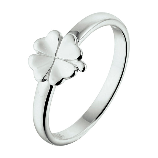 vDam Ring Klaver Zilver Gerhodineerd 1332053