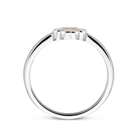 vDam Ring Klavertje Parelmoer Zilver Gerhodineerd 1337842 Maat 16½