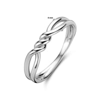 vDam Ring Knoop Zilver Gerhodineerd 1335334 Maat 17¼
