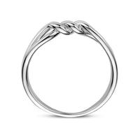 vDam Ring Knoop Zilver Gerhodineerd 1335334 Maat 17¼