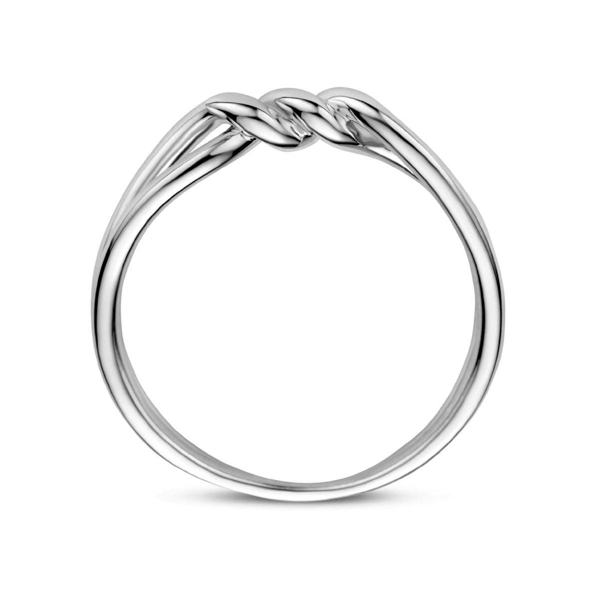 vDam Ring Knoop Zilver Gerhodineerd 1335336 Maat 18½
