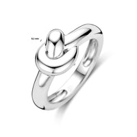 vDam Ring Knoop Zilver Gerhodineerd 1339412 Maat 18½