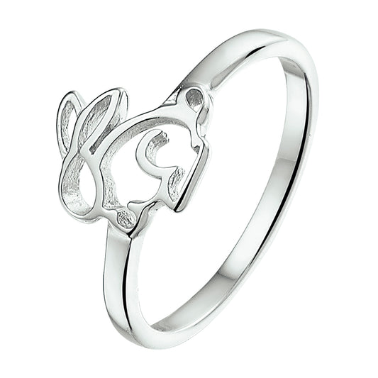 vDam Ring Konijn Zilver Gerhodineerd 1327681