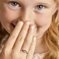 vDam Ring Kroon Zirkonia Zilver Gerhodineerd Maat 1328198 Maat 13