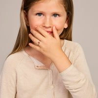 vDam Ring Lieveheersbeestje Zilver Wit 1021818 Maat 12