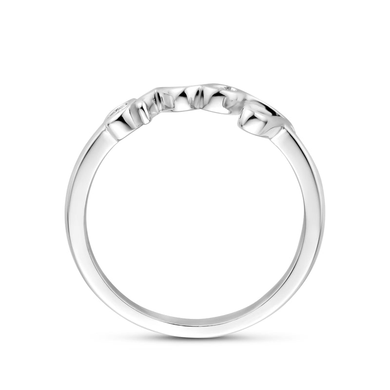 vDam Ring Love Zilver Gerhodineerd 1339792 Maat 17¼