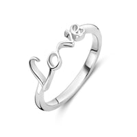 vDam Ring Love Zilver Gerhodineerd 1339793
