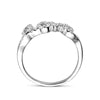vDam Ring Love Zirkonia Zilver Gerhodineerd 1338275 Maat 16½