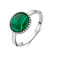 vDam Ring Malachiet Zilver Gerhodineerd 1337139