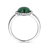 vDam Ring Malachiet Zilver Gerhodineerd 1337737 Maat 17¼