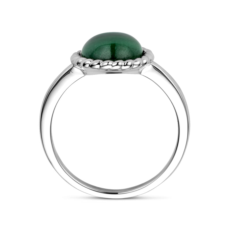 vDam Ring Malachiet Zilver Gerhodineerd 1337737 Maat 17¼