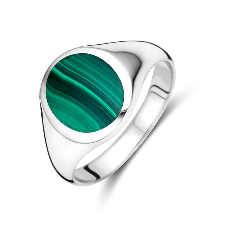 vDam Ring Malachiet Zilver Gerhodineerd 1338889