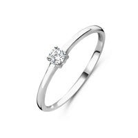 vDam Ring Met Geboortesteen Cz April Zilver Gerhodineerd 1337064