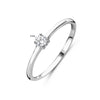 vDam Ring Met Geboortesteen Cz April Zilver Gerhodineerd 1337064 Maat 18