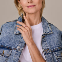 vDam Ring Met Geboortesteen Roze Toermalijn Oktober Zilver Gerhodineerd 13371Maat 18 Maat 18