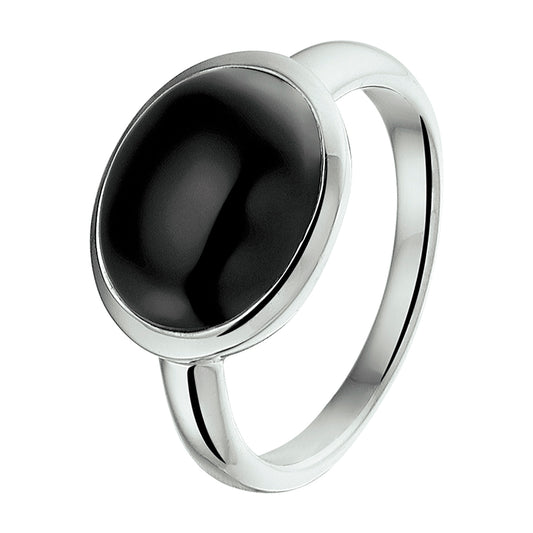 vDam Ring Onyx Zilver Gerhodineerd 1325346