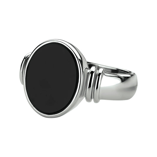 vDam Ring Onyx Zilver Gerhodineerd 1328717 Maat 21