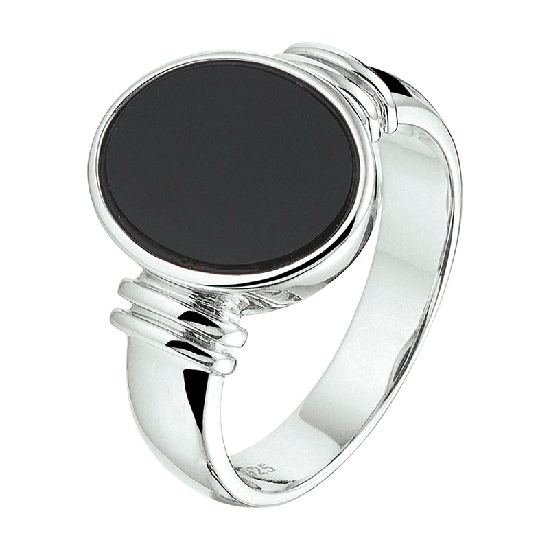 vDam Ring Onyx Zilver Gerhodineerd 1328718
