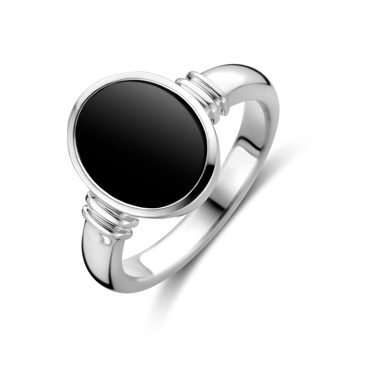 vDam Ring Onyx Zilver Gerhodineerd 1328742