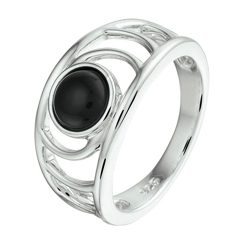 vDam Ring Onyx Zilver Gerhodineerd 1332531