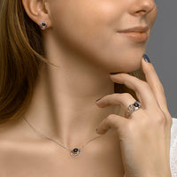 vDam Ring Onyx Zilver Gerhodineerd 1332531 Maat 18½