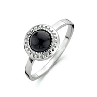 vDam Ring Onyx Zilver Gerhodineerd 1334012
