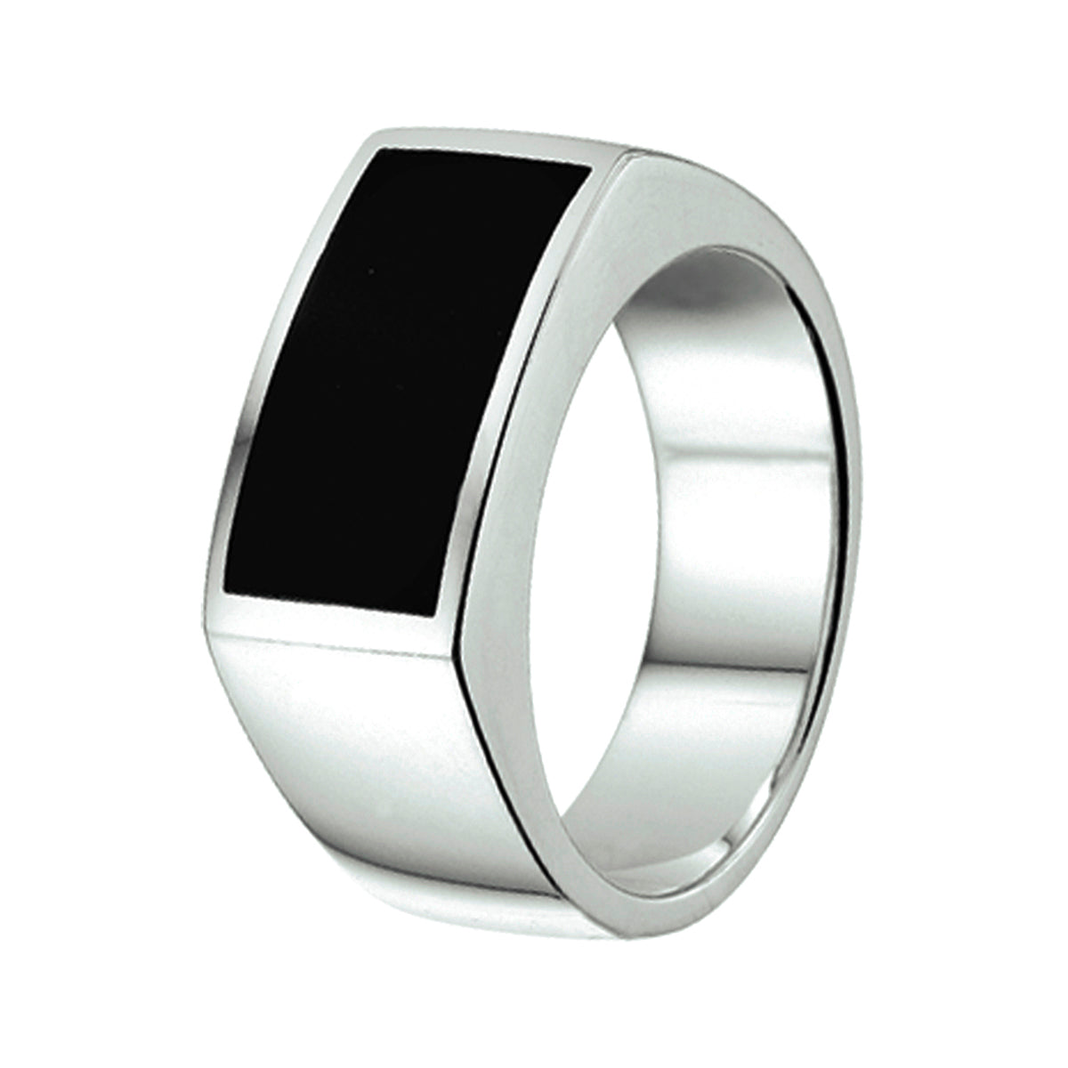 vDam Ring Onyx Zilver Gerhodineerd 1337935