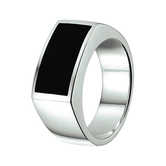 vDam Ring Onyx Zilver Gerhodineerd 1337936