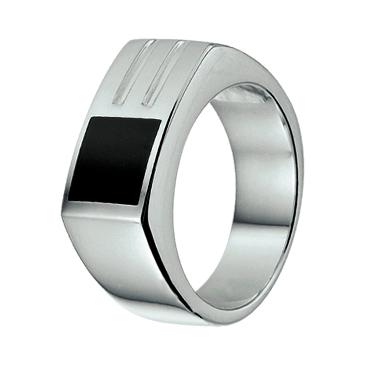 vDam Ring Onyx Zilver Gerhodineerd 1337942