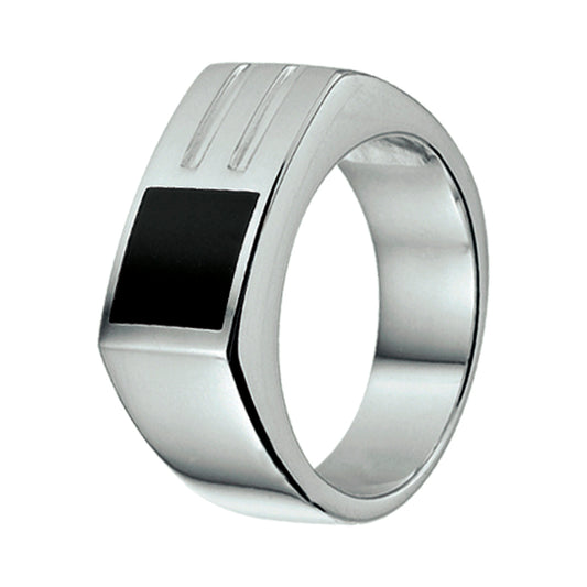 vDam Ring Onyx Zilver Gerhodineerd 1337942