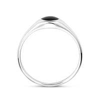 vDam Ring Onyx Zilver Gerhodineerd 1338839 Maat 16½