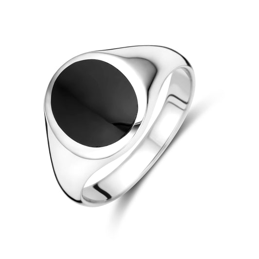 vDam Ring Onyx Zilver Gerhodineerd 1338876