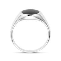 vDam Ring Onyx Zilver Gerhodineerd 1338878 Maat 18