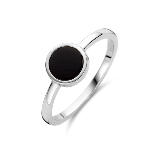 vDam Ring Onyx Zilver Gerhodineerd 1340342