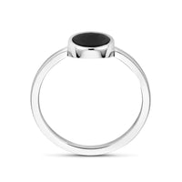 vDam Ring Onyx Zilver Gerhodineerd 1340342 Maat 17¼