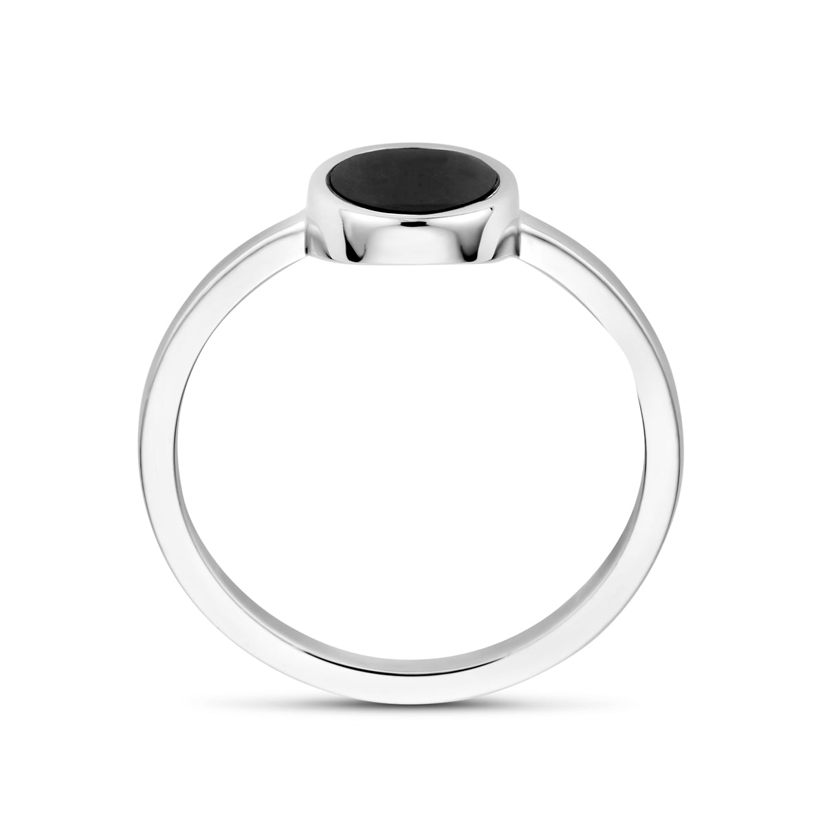 vDam Ring Onyx Zilver Gerhodineerd 1340345 Maat 19