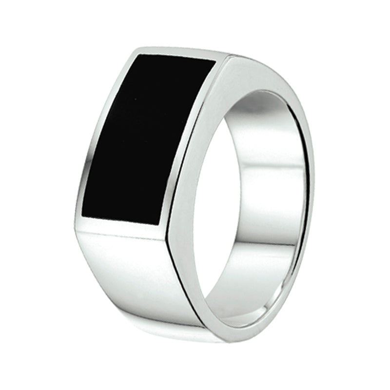 vDam Ring Onyx Zilver Wit 1019365