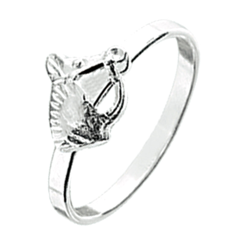 vDam Ring Paard Zilver Wit 1020414