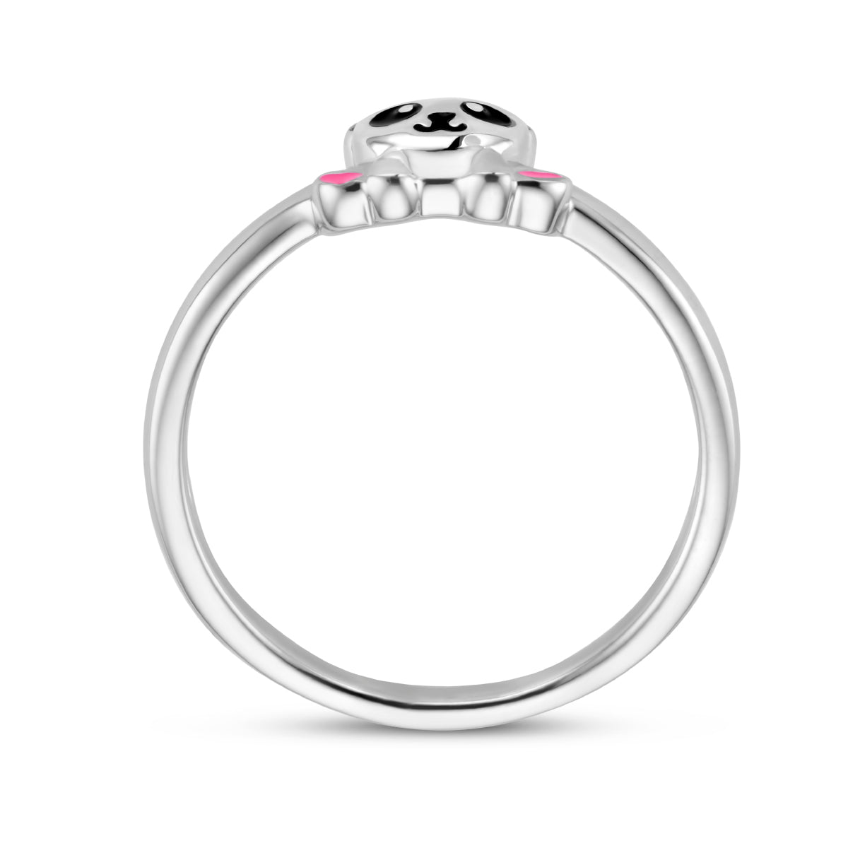 vDam Ring Panda Zilver Gerhodineerd 1336202 Maat 13½