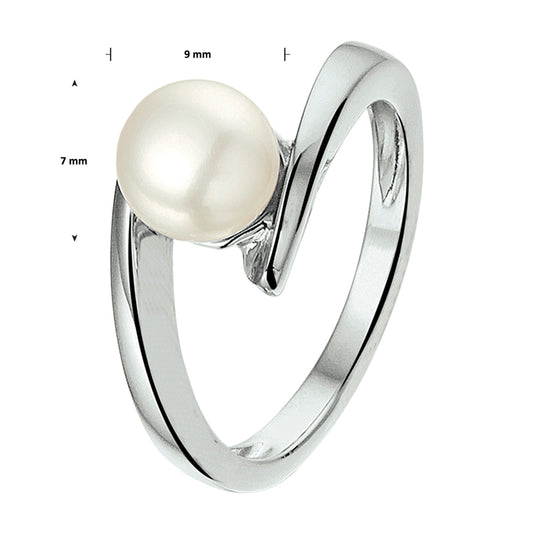 vDam Ring Parel Zilver Gerhodineerd 1327062 Maat 19