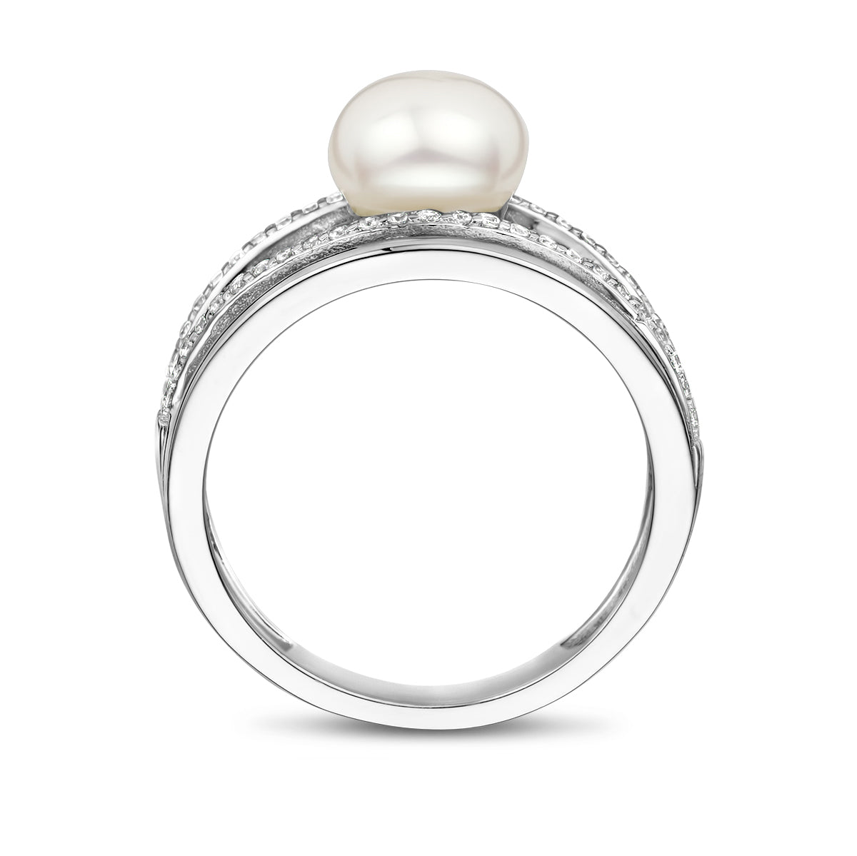 vDam Ring Parel Zilver Gerhodineerd 1336778 Maat 19