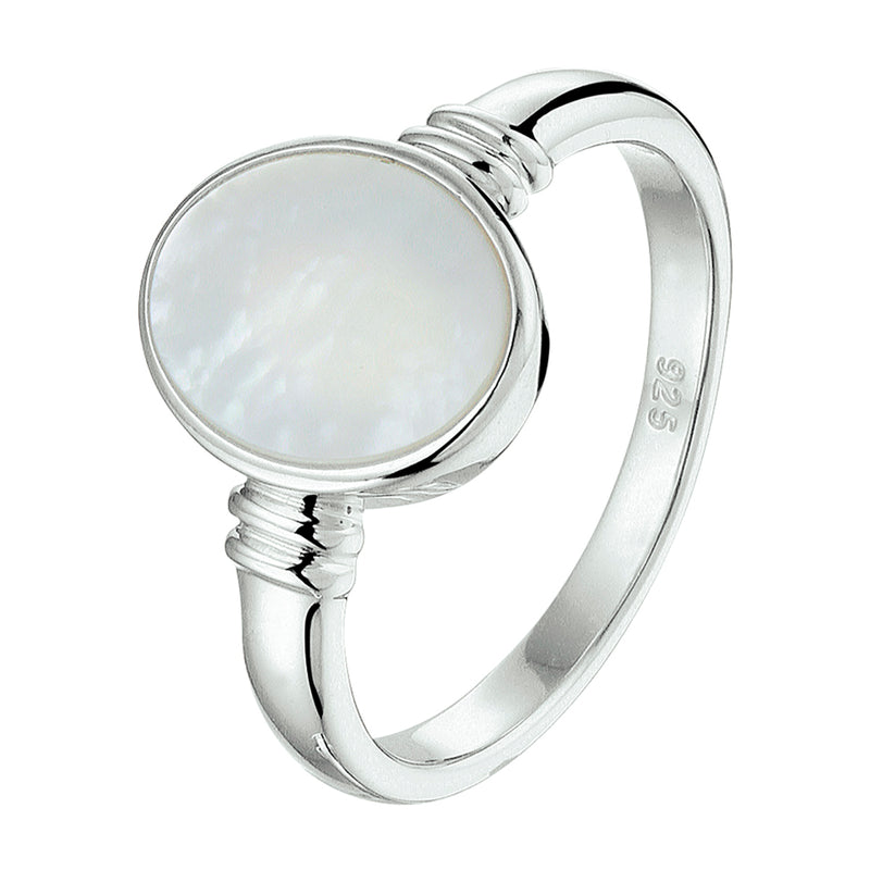 vDam Ring Parelmoer Zilver Gerhodineerd 1328099
