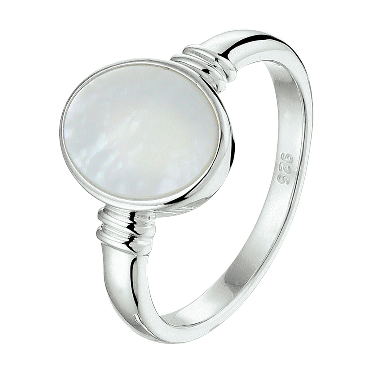 vDam Ring Parelmoer Zilver Gerhodineerd 1328738