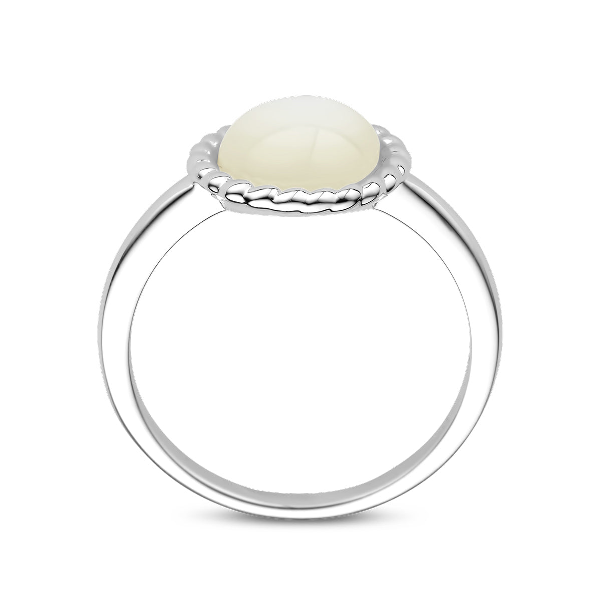 vDam Ring Parelmoer Zilver Gerhodineerd 1337732 Maat 16½