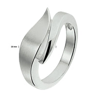 vDam Ring Poli/mat Zilver Gerhodineerd 1326876 Maat 17¾