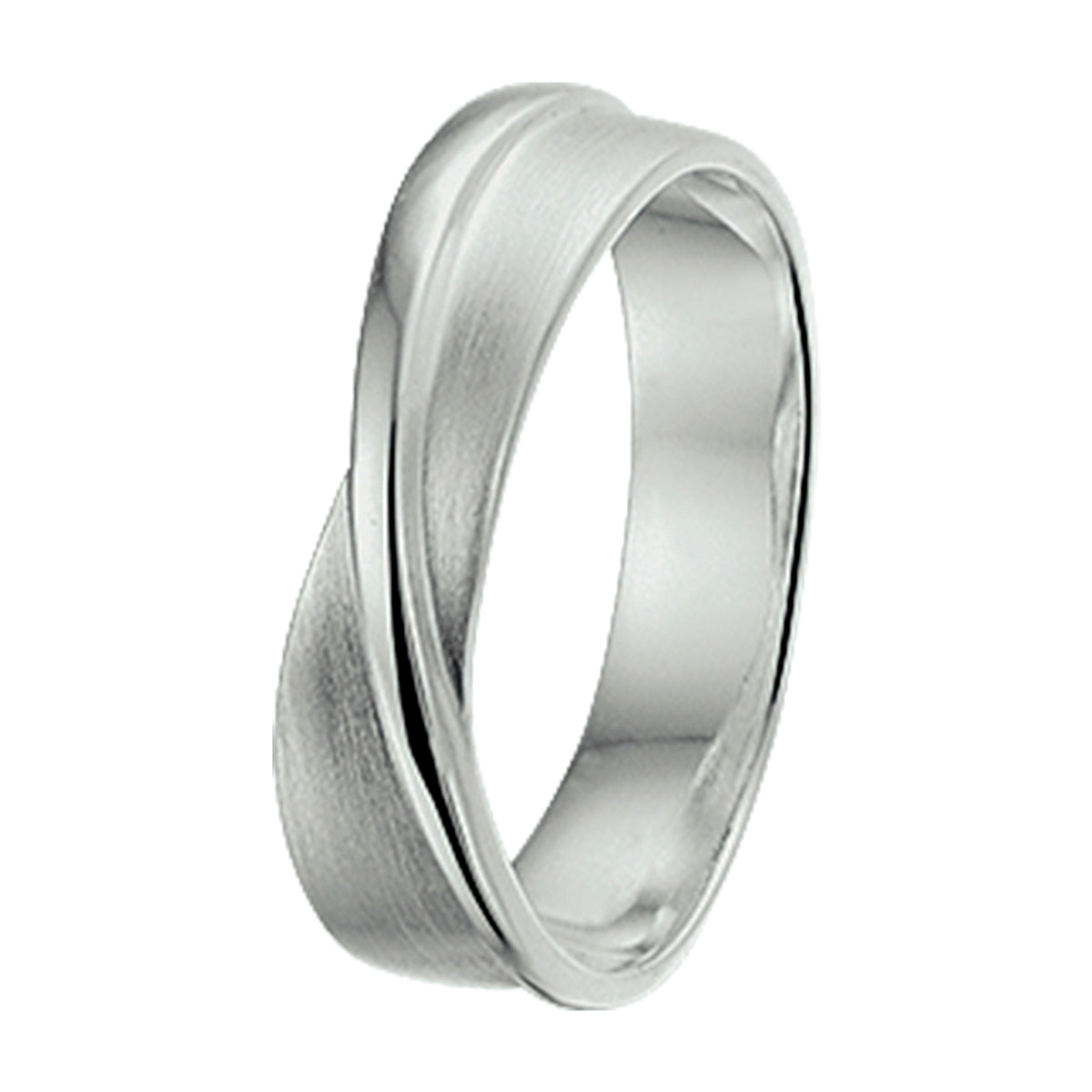 vDam Ring Poli/mat Zilver Gerhodineerd 1326901