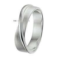 vDam Ring Poli/mat Zilver Gerhodineerd 1326901 Maat 18
